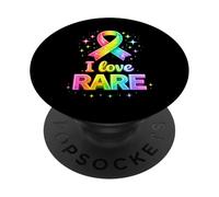Chemise de Sensibilisation à la Journée des Maladies rares 2026 - I Love Someone Rare PopSockets PopGrip Adhésif