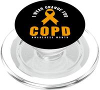 Chemise de Sensibilisation à la MPOC - Je Porte de l'orange pour la Sensibilisation à la MPOC PopSockets PopGrip pour MagSafe