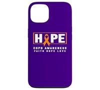 Chemise de Sensibilisation à la MPOC - Ruban Orange, Hope COPD Awareness Coque pour iPhone 13