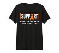 Chemise de Sensibilisation à la MPOC - Ruban Orange, Soutien à la BPCO T-Shirt Haut de Gamme