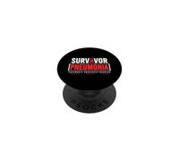 Chemise de Sensibilisation à la pneumonie - Survivor Pneumonia Awareness PopSockets PopGrip Adhésif