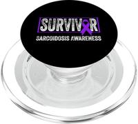 Chemise de Sensibilisation à la sarcoidose - Survivor PopSockets PopGrip pour MagSafe