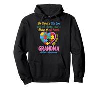 Chemise de Sensibilisation à l'Autisme pour Grand-mère garçon autiste Piece My Heart Sweat à Capuche