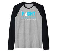 Chemise de Sensibilisation à l'ostéoporose - Lutte Contre l'ostéoporose Manche Raglan