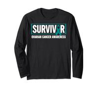 Chemise de Sensibilisation au Cancer de l'ovaire - Survivant du Cancer de l'ovaire Manche Longue