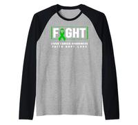 Chemise de Sensibilisation au Cancer du Foie - Lutte Contre Le Cancer du Foie Manche Raglan