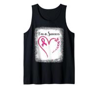 Chemise de sensibilisation au cancer du sein, ruban rose « I'm A Survivor » Débardeur