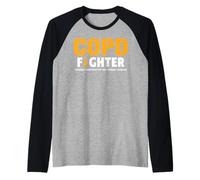 Chemise de Sensibilisation au COPD - Orange Ribbon Fighter COPD Manche Raglan