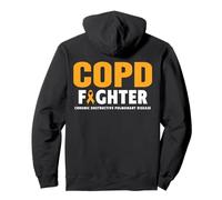 Chemise de Sensibilisation au COPD - Orange Ribbon Fighter COPD Sweat à Capuche