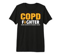 Chemise de Sensibilisation au COPD - Orange Ribbon Fighter COPD T-Shirt Haut de Gamme