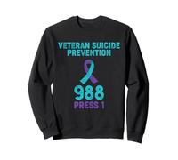 Chemise de Sensibilisation au Suicide des vétérans - 988 - Prévention du Suicide Sweatshirt