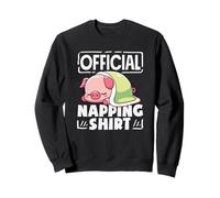 Chemise de Sieste Officielle, Pyjama Mignon Cochon endormi Sweatshirt