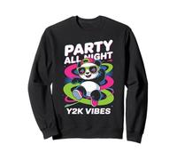 Chemise de soirée Party Panda Y2K Vibes Retro Panda Cool Dance Sweatshirt