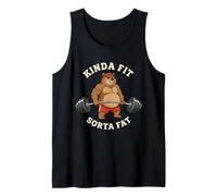 Chemise de Sport Kinda Fit Sorta Fat Funny Dad BOD Bear Débardeur