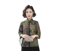 Chemise de style chinois vintage Cheongsam Tops Hanfu Femmes Blusas Robe traditionnelle chinoise Tang Costume Harajuku Impression Blouses Femme, Chemise A, XXXXXL