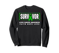 Chemise de survivant du Cancer du Foie - Sensibilisation au Cancer du Foie Sweatshirt