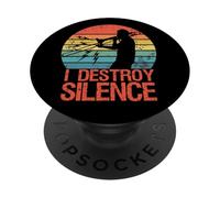 Chemise de trombone humoristique Jazz Musicien Trombone Player PopSockets PopGrip Adhésif