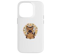Chemise de yoga mandalas méditation chien berger allemand yoga Coque pour iPhone 14 Pro