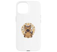 Chemise de yoga mandalas méditation chien berger allemand yoga Coque pour iPhone 15