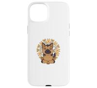 Chemise de yoga mandalas méditation chien berger allemand yoga Coque pour iPhone 15 Plus