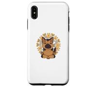 Chemise de yoga mandalas méditation chien berger allemand yoga Coque pour iPhone XS Max