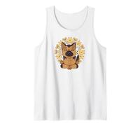 Chemise de yoga mandalas méditation chien berger allemand yoga Débardeur