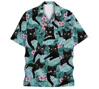 Chemise décontractée 2026 avec imprimé, manches longues, boutonnée, pour le travail décontracté, confortable et respirante, la tenue parfaite pour tous les jours., Vert menthe., 5XL