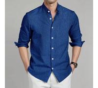 Chemise décontractée à manches longues et boutons pour hommes, de couleur unie. Chemises décontractées pour hommes, chemises pour hommes, chemises à la mode pour hommes, pour l'automne, style "Old Mon