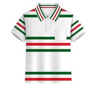 Chemise décontractée Carnival Boys à Rayures avec Boutons Floraux col et Poche Style Adolescent et Jeune garçon (Multicolour-L, 13-14 Years)