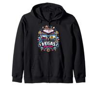 Chemise d'équipage Vegas Wedding Married in Vegas Wedding Sweat à Capuche