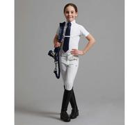 Chemise d'équitation de concours fille Premier Equine Luciana Blanc 3/4 ans