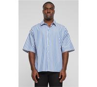 Chemise d'été à manches courtes rayée Urban Classics pour hommes blanc/bleu - L