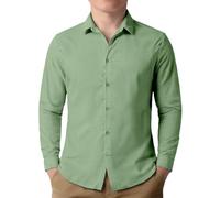 Chemise D'éTé De Lin à Manches Courtes Solid Color Col Boutonné pour GarçOn Uni Loisirs DéContracté Basique Patte De Boutonnage Facile à Repasser Occasionnels pour Enfants 6-16 Ans LéGèRe