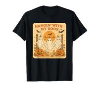 Chemise d'halloween avec fantômes Amusants Suspendus avec Mes Seins T-Shirt