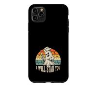 Chemise d'halloween avec seringue Humoristique « I Will Stab You » Coque pour iPhone 11 Pro Max