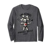 Chemise d'halloween Voodoo Doll I'm Always Thinking About You! Manche Longue