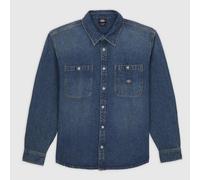 Dickies Mechanic Denim Long Sleeve Shirt Bleu L Homme