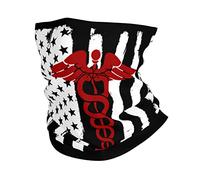 Chemise D'Infirmière Américaine avec Drapeau Américain Unisexe Tour De Cou Élastique Bandana Thermique Bandeau pour Ski Vélo Moto Marche