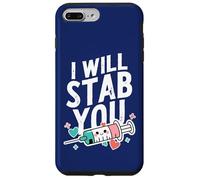 Chemise d'infirmière Humoristique avec Inscription « I Will Stab You » Coque pour iPhone 7 Plus/8 Plus