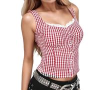 Chemise Dirndl pour Femme Oktoberfest Blouse Bavaroise Soutien Gorge Dos Nu Invisible Dirndl Chemise Oktoberfest Femme Manche Courte Blanche Deguisement Beer Tee Shirt Blanc Dentel