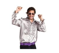 Chemise Disco Argentée Homme Taille M