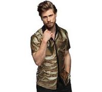 Chemise Disco Diamond or - homme - XXL Boland