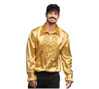 Chemise disco dorée homme M