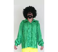 Chemise Disco Homme à Frou Frou Vert Taille 50/52