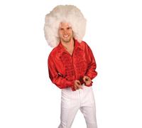 Chemise Disco Rouge Homme - Taille: Xl (54/56) Rouge