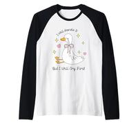 Chemise d'oie pleurante Mignonne et Amusante avec Soutien émotionnel Animal Humour Manche Raglan
