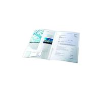 Chemise double poches polypropylène translucide A4 incolore - Lot de 5