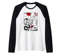 Chemise Dragon Japonais Tatouage Coucher de Soleil Streetwear Manche Raglan
