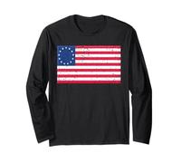 Chemise Drapeau Betsy Ross - Drapeau Betsy Ross Manche Longue