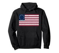 Chemise Drapeau Betsy Ross - Drapeau de Betsy Ross Vieilli Sweat à Capuche